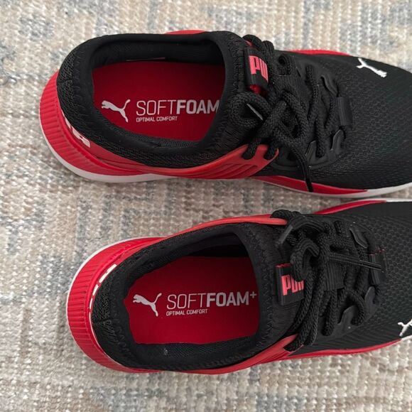 Puma Pacer Future Black Red Sneakers Men size 8 - Picture 7 of 10